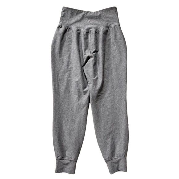 Old Navy Active Powersoft Go-Dry Heather Gray High Rise Legging Joggers Medium - Picture 2 of 11